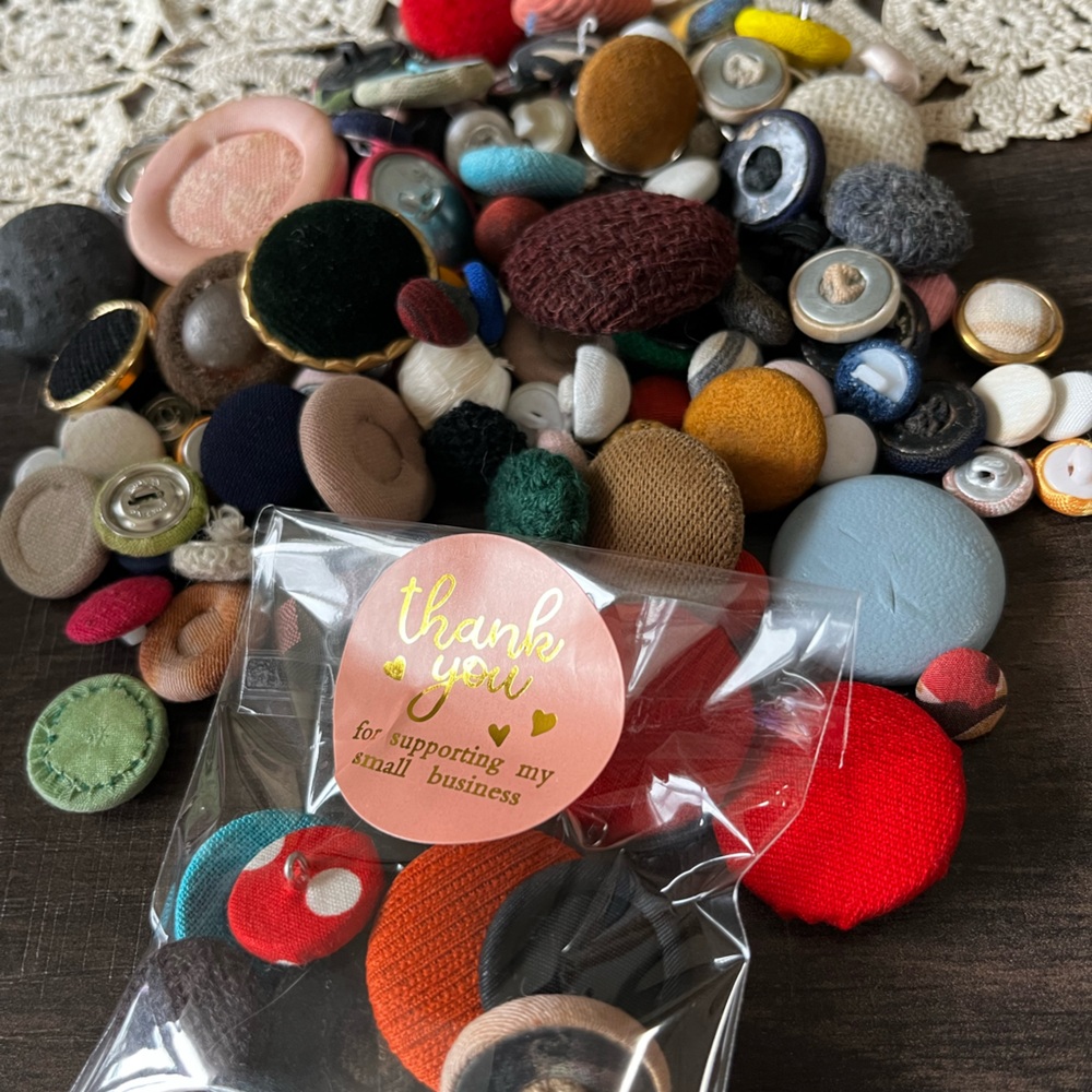 Vintage fabric Buttons